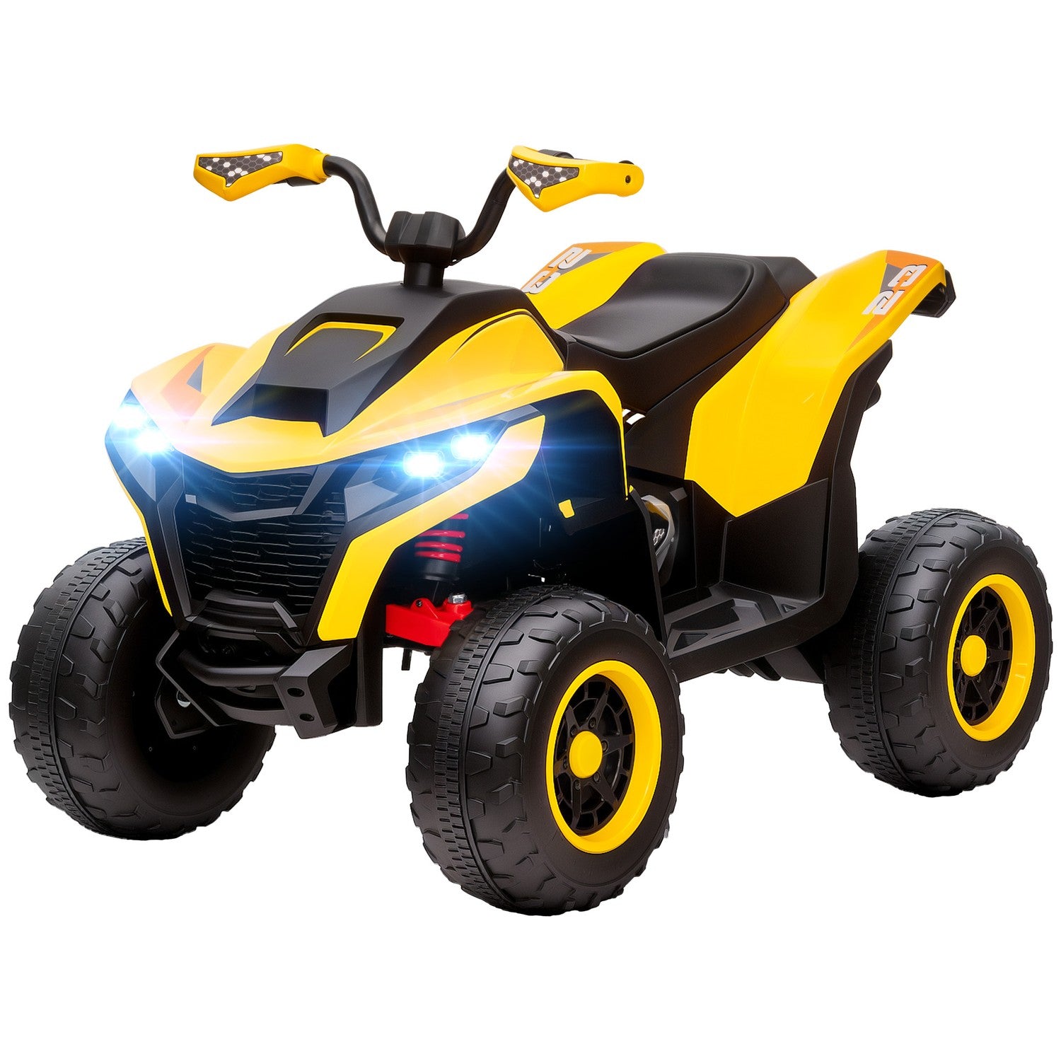 12V Elektrisk Quad för barn med upphängning och LED-lampor