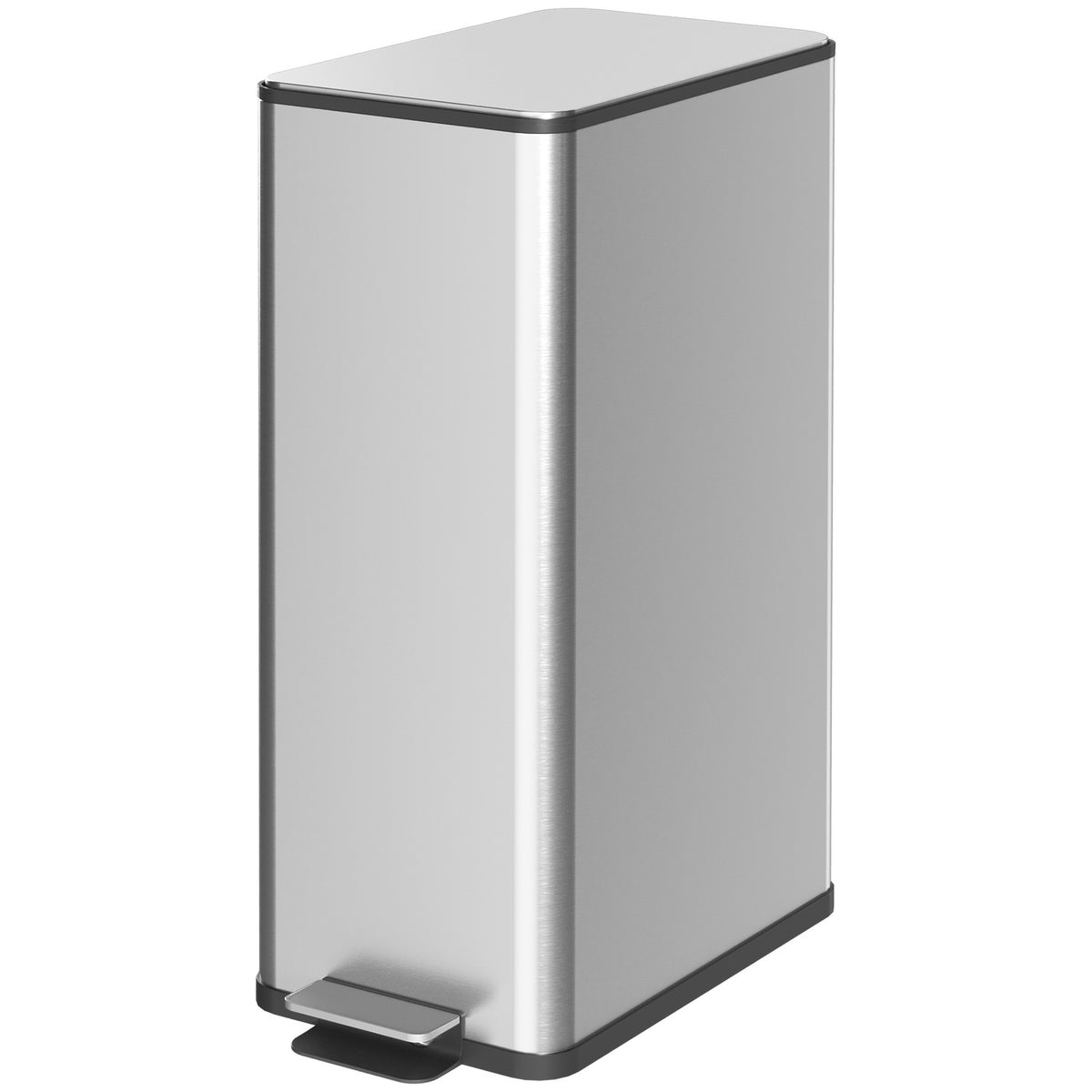 Poubelle à pédale 20L en acier inoxydable avec seau intérieur, salon/bureau