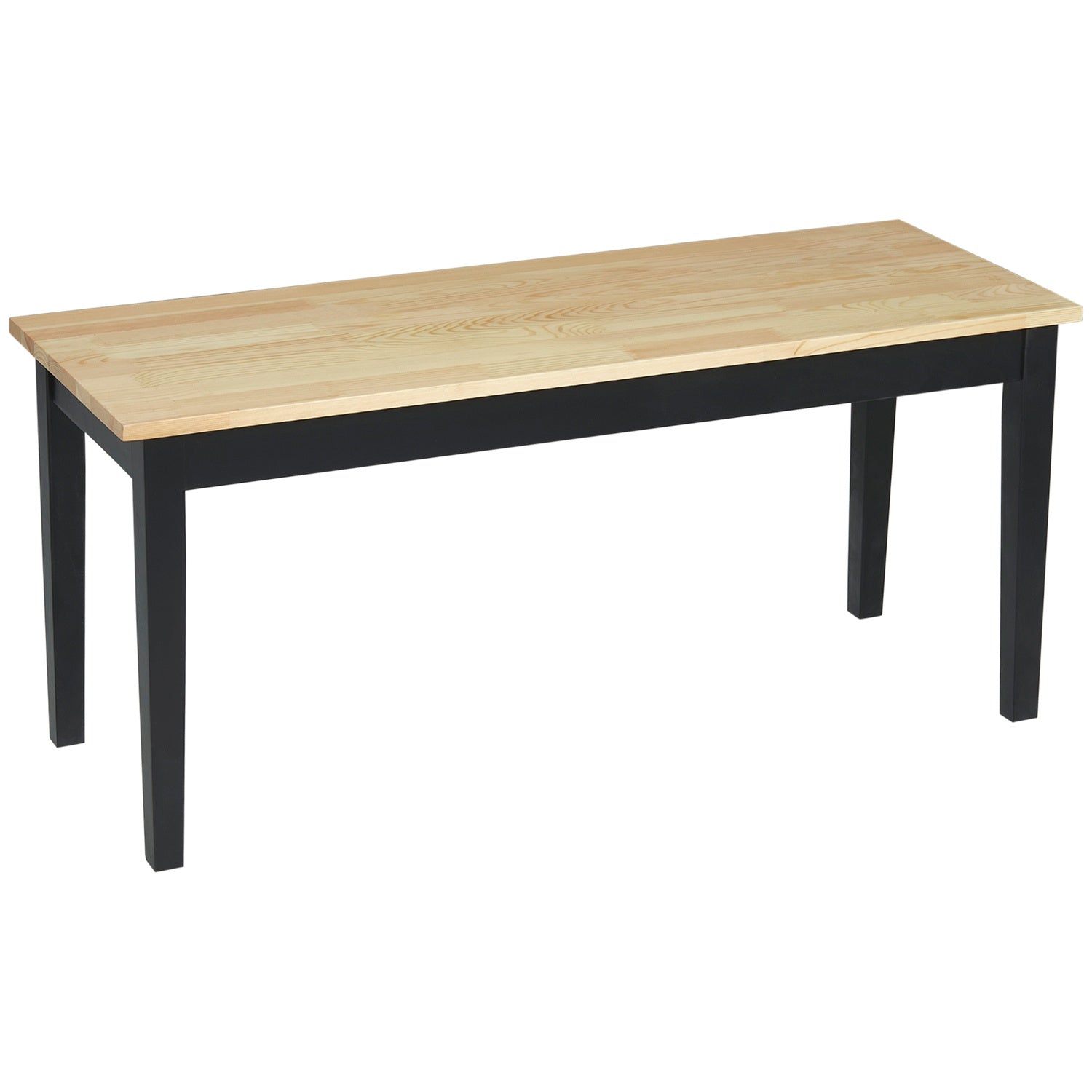 2-sits matsalsbänk i trä, furu, 102x36x45cm, kapacitet 220 kg