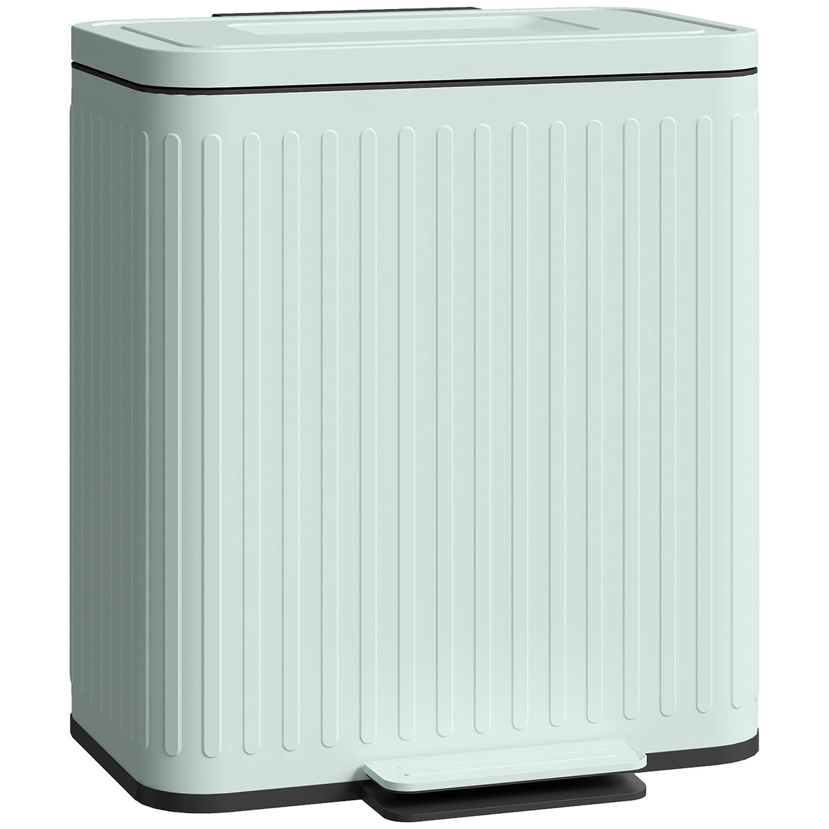 40L dubbel pedalhink, metall, 2 x 20L kapacitet