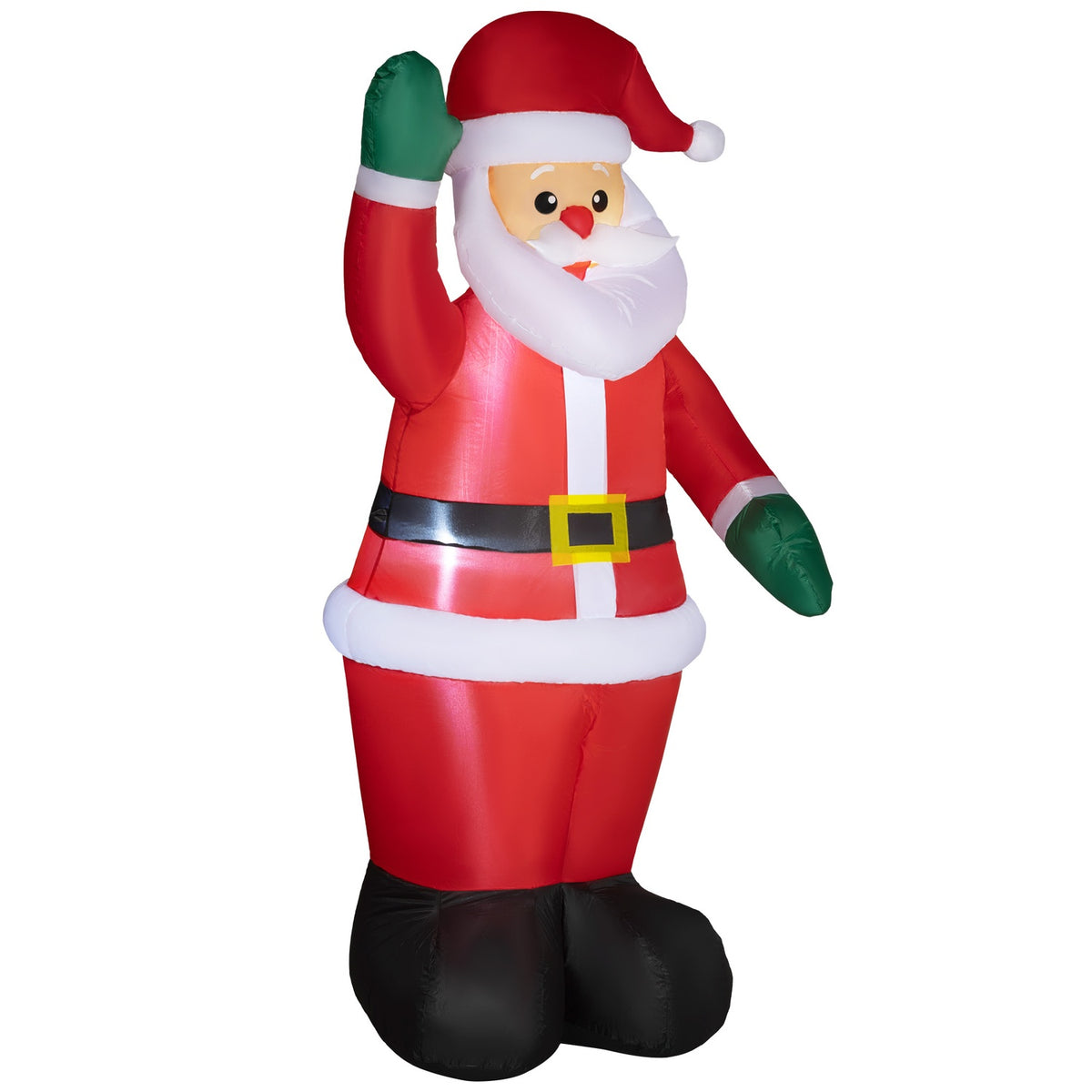 6ft uppblåsbar jultomte med LED-lampor, inomhus/utomhus