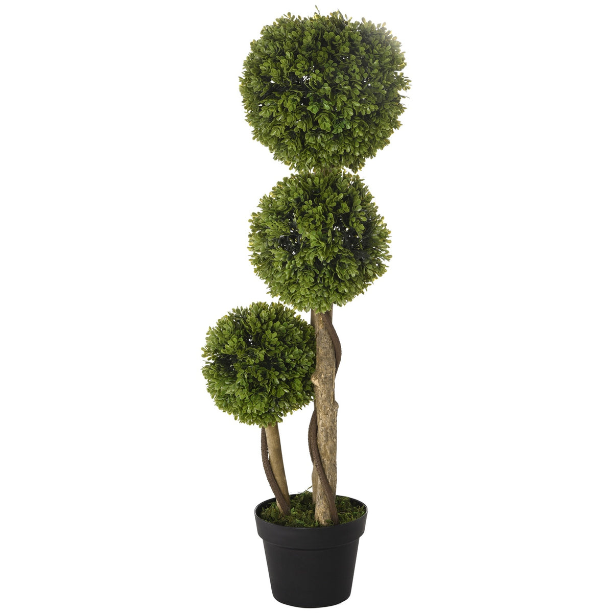90 cm UV-geschützter Buchsbaum im Topf – Indoor/Outdoor