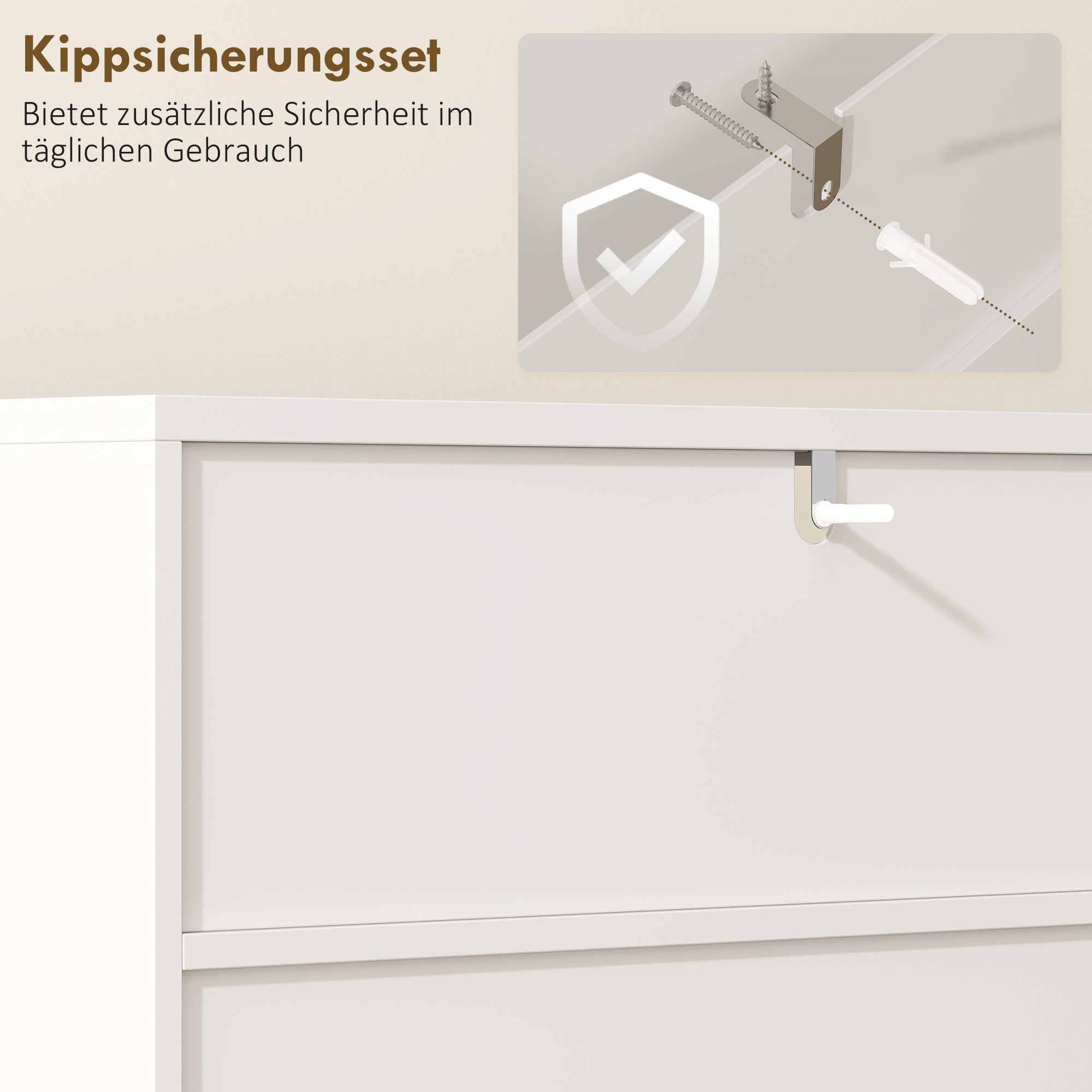 Badrumsskåp, mjukstängande dörrar, 2 öppna hyllor, MDF, vit