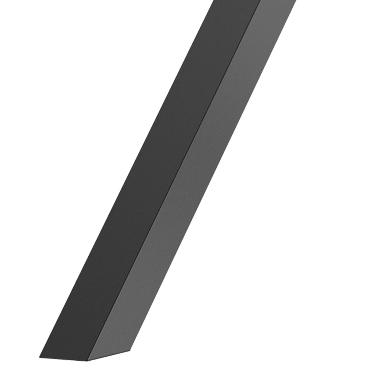 Black Steel X-Shape bordsben, set om 2, 72Cm
