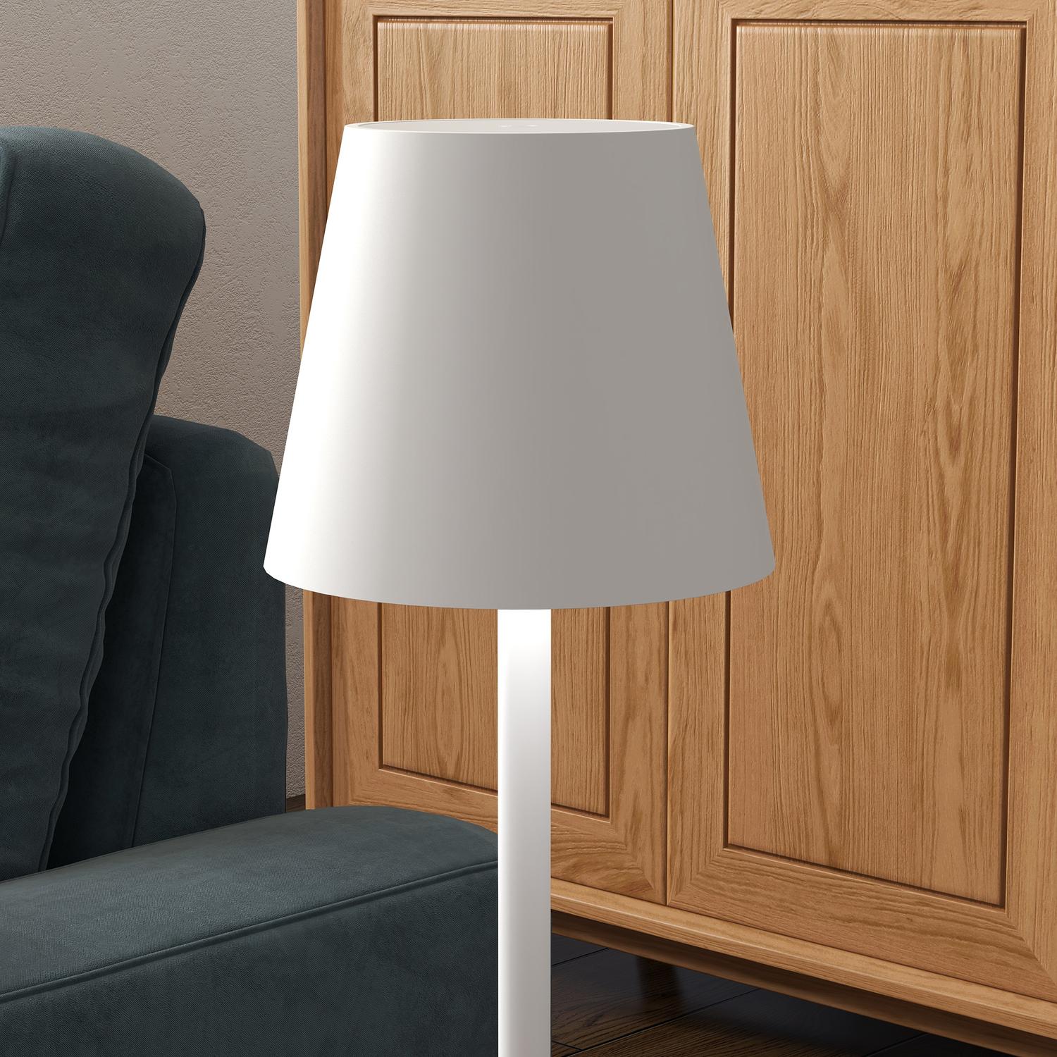 Bärbar metall USB-bordslampa – Uppladdningsbar, 3 ljuslägen