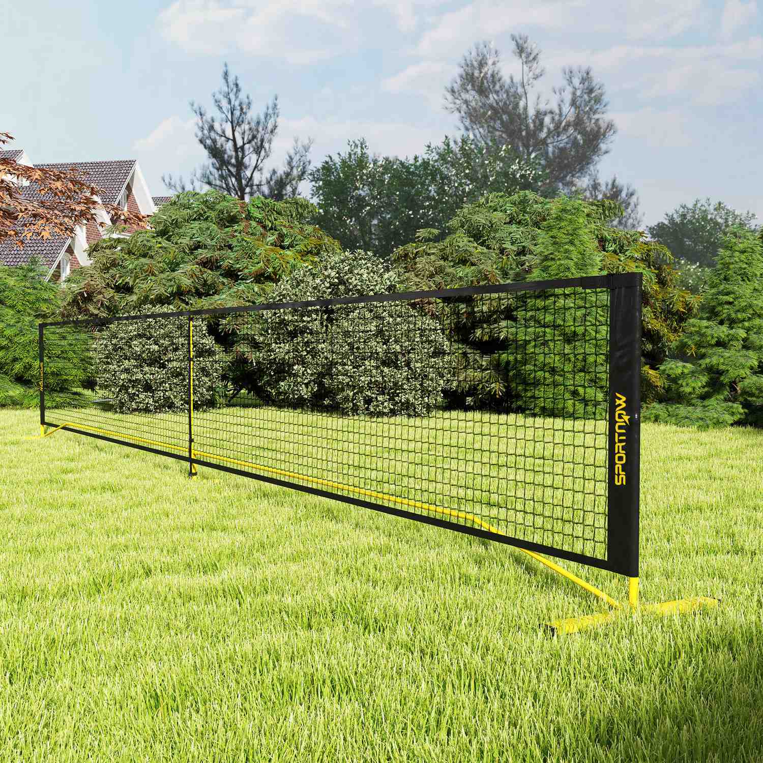 Bärbart Pickleball-nät 6,7 m med metallram och bärväska