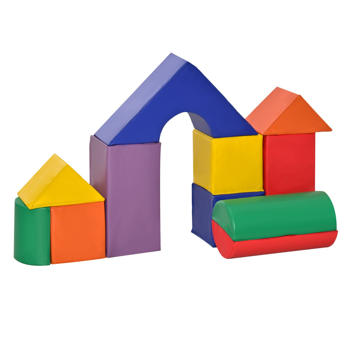 Blocs de construction en mousse souple, colorés, 1-3 ans, similicuir