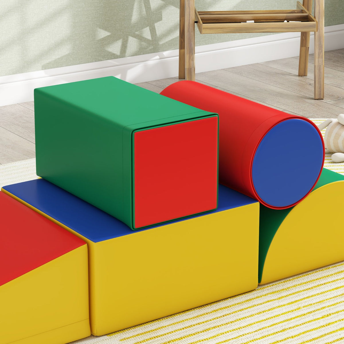 Blocs de construction en mousse pour enfant, doux et sûrs, similicuir
