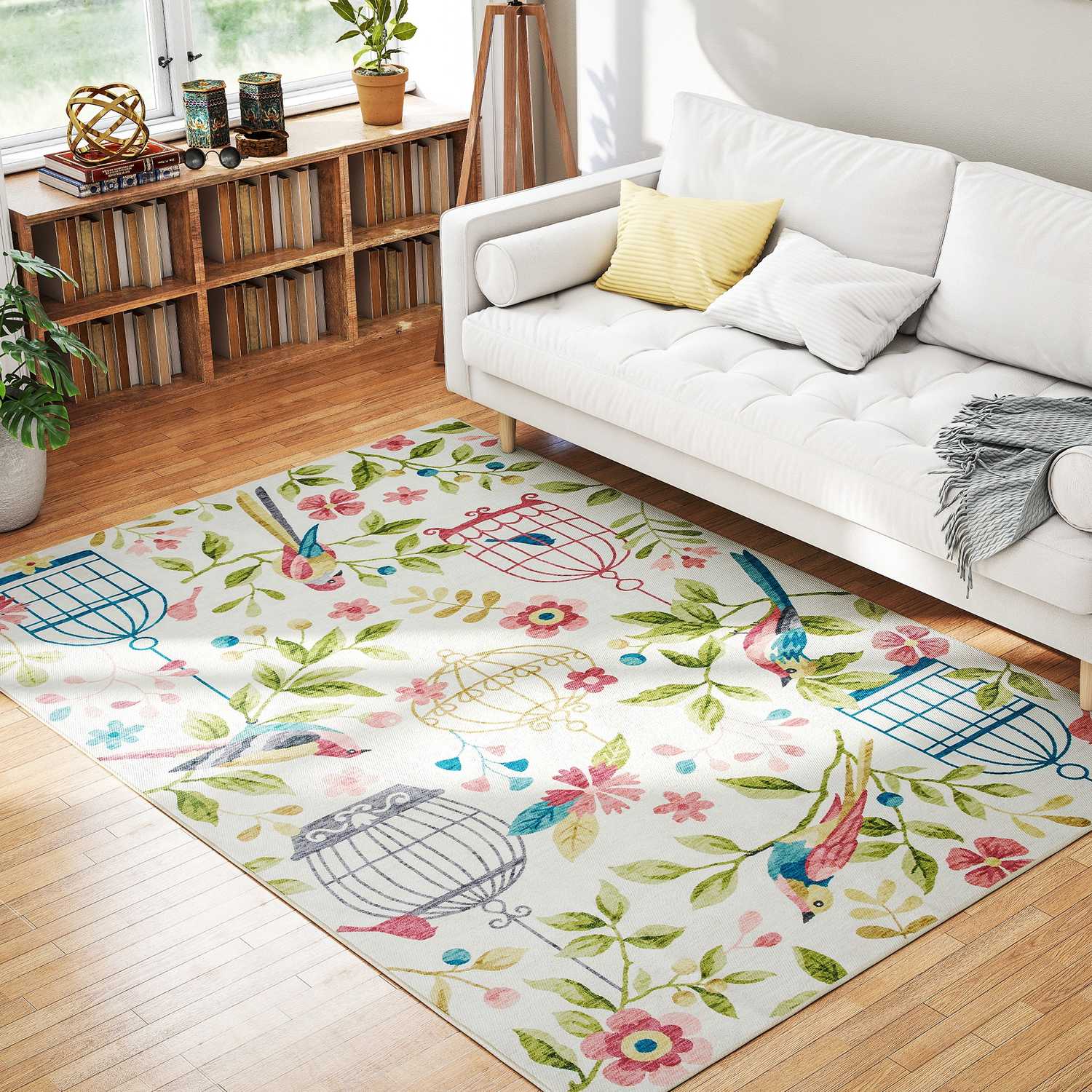Country Matta, Polyester, Halkfri, Lättskött, 200x140 cm