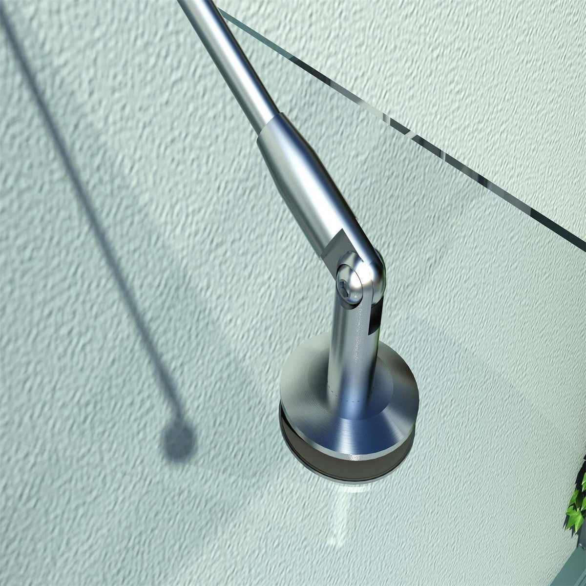 Pensilina per porta in vetro temperato – acciaio inox 304, varie misure