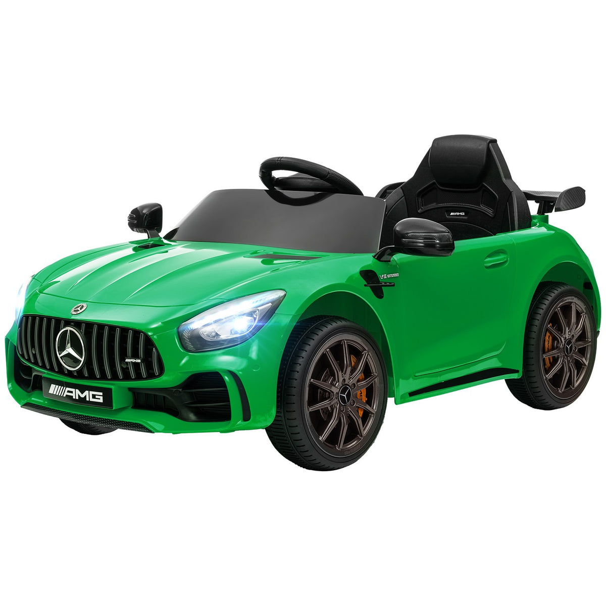 Voiture électrique pour enfant, 12V, télécommande, USB & MP3, vert