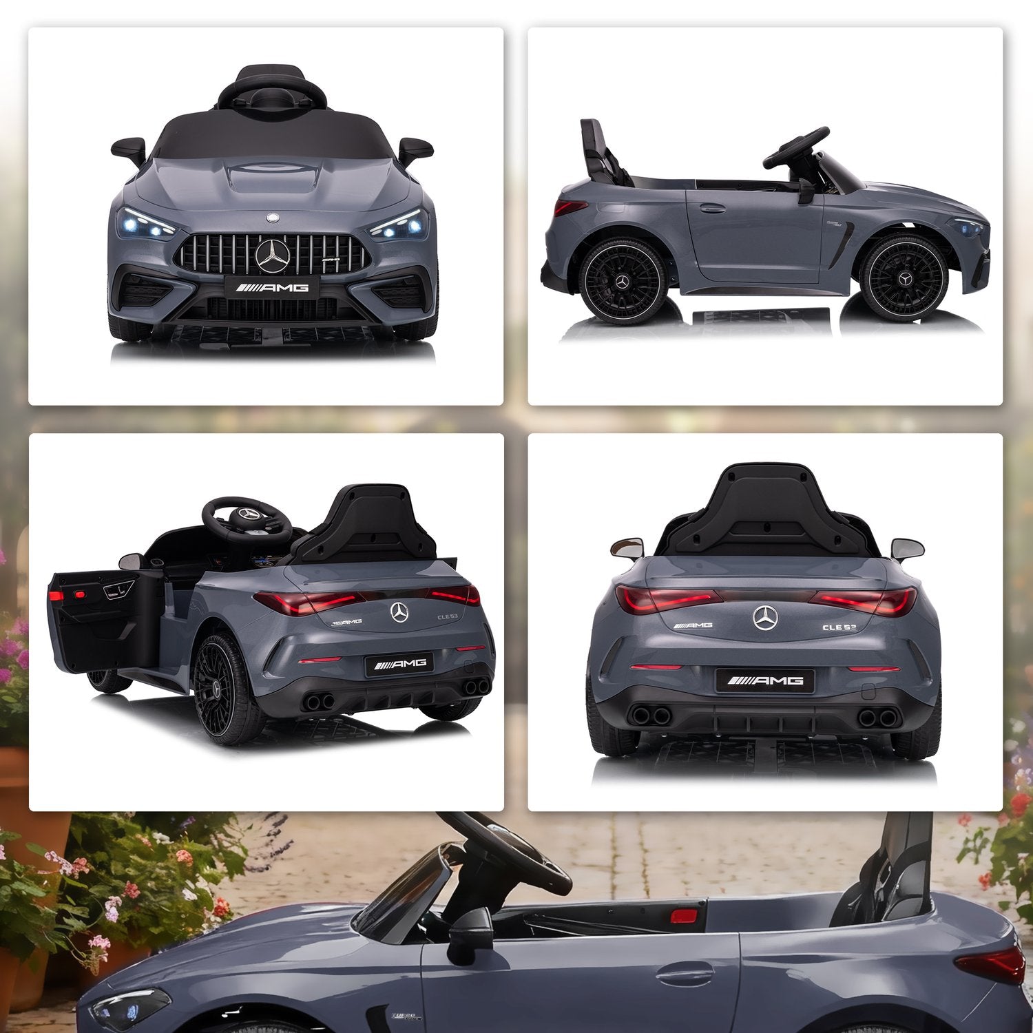 Elbil för barn, Mercedes-design, 12V, fjärrkontroll