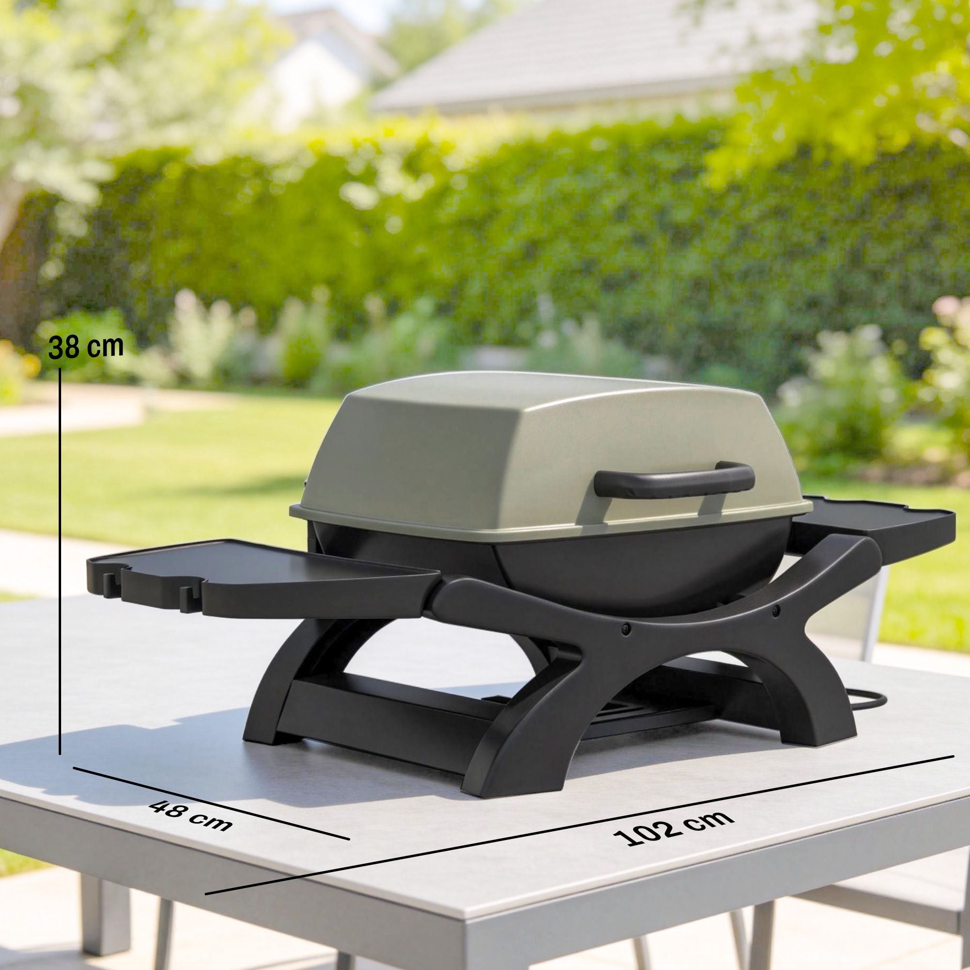 Elektrisk bordsgrill 2300W, Non-stick, Bärbar, 23x71 cm