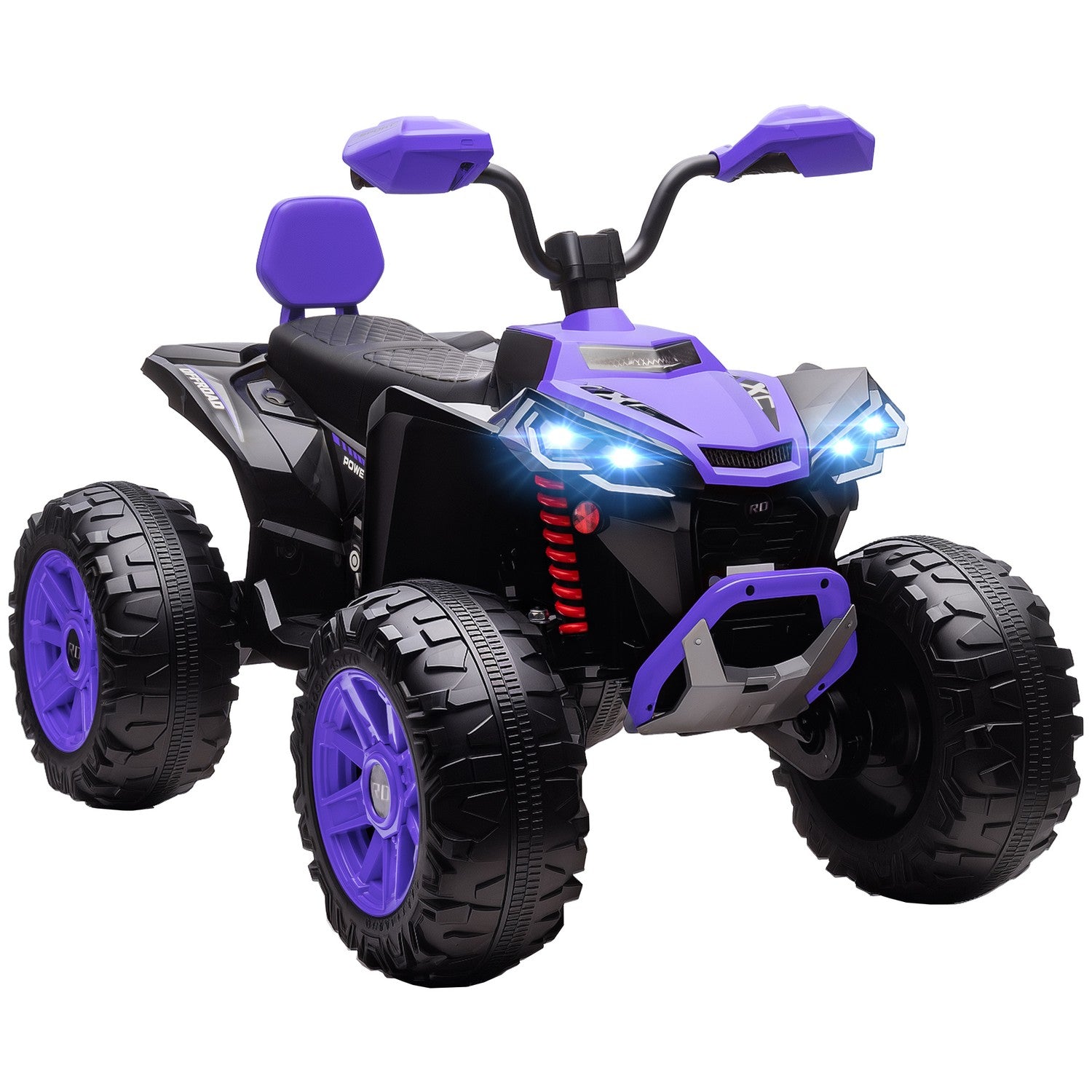Elektrisk fyrhjuling för barn, 24V, 4 hjul, USB, MP3, 6,5 km/h