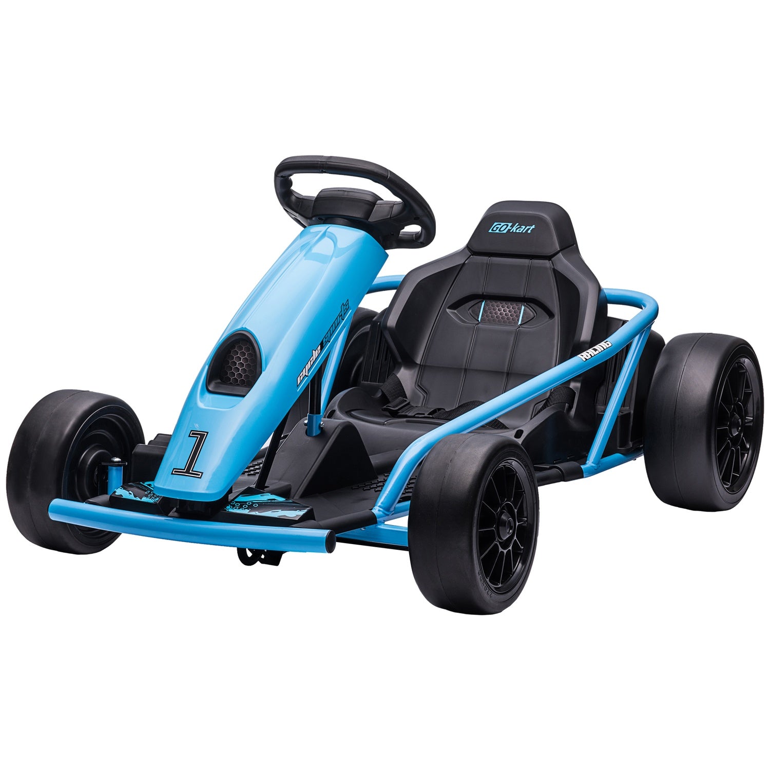 Elektrisk gokart för barn 24V med musik & säkerhetsbälte