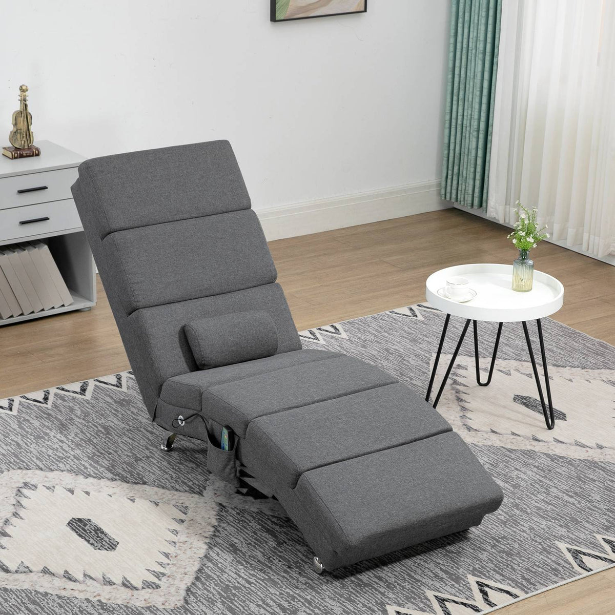 Fauteuil de massage électrique, pliant avec télécommande