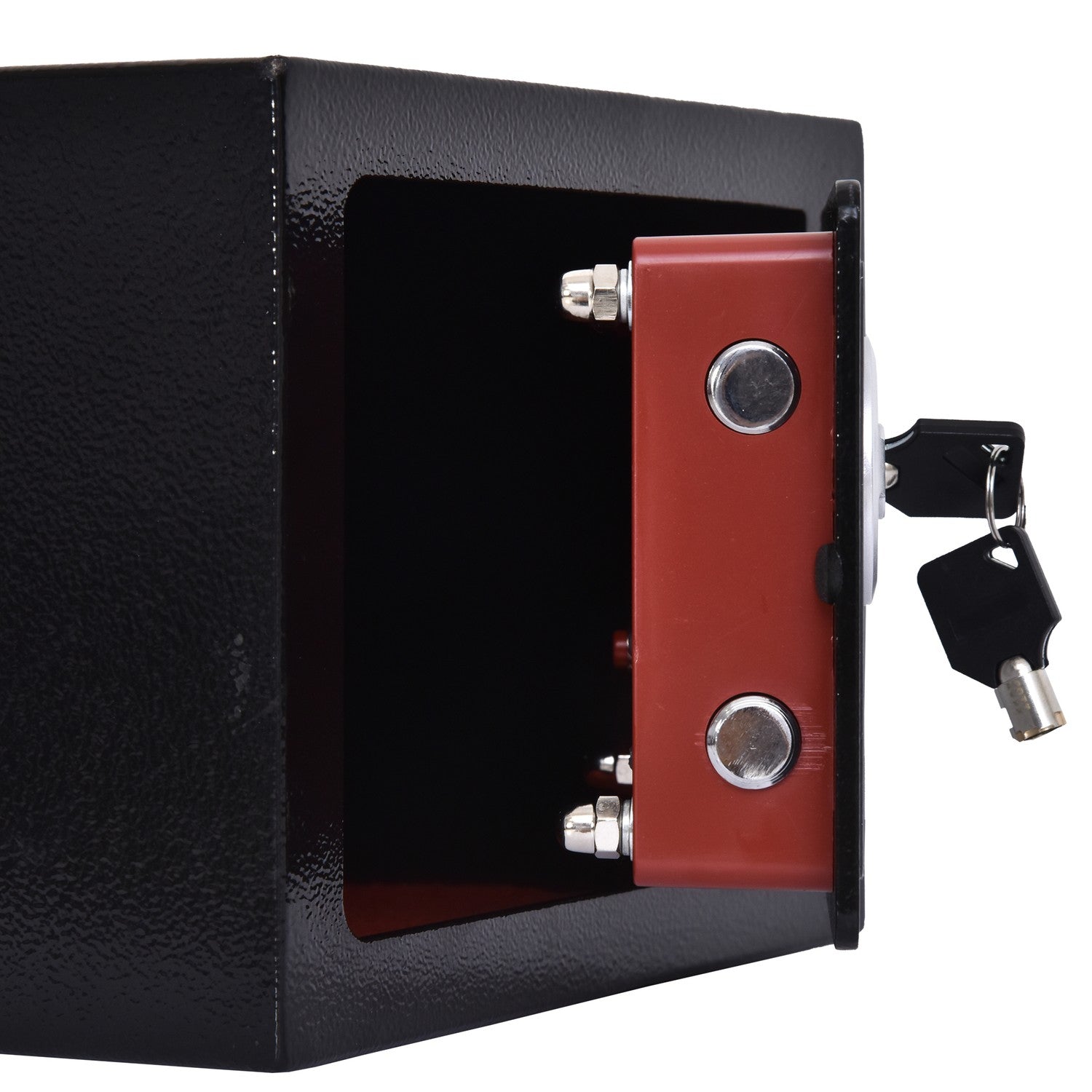 Elektroniskt låsskåp i stål – Svart, 23x17x17 cm, Hemsäkerhet