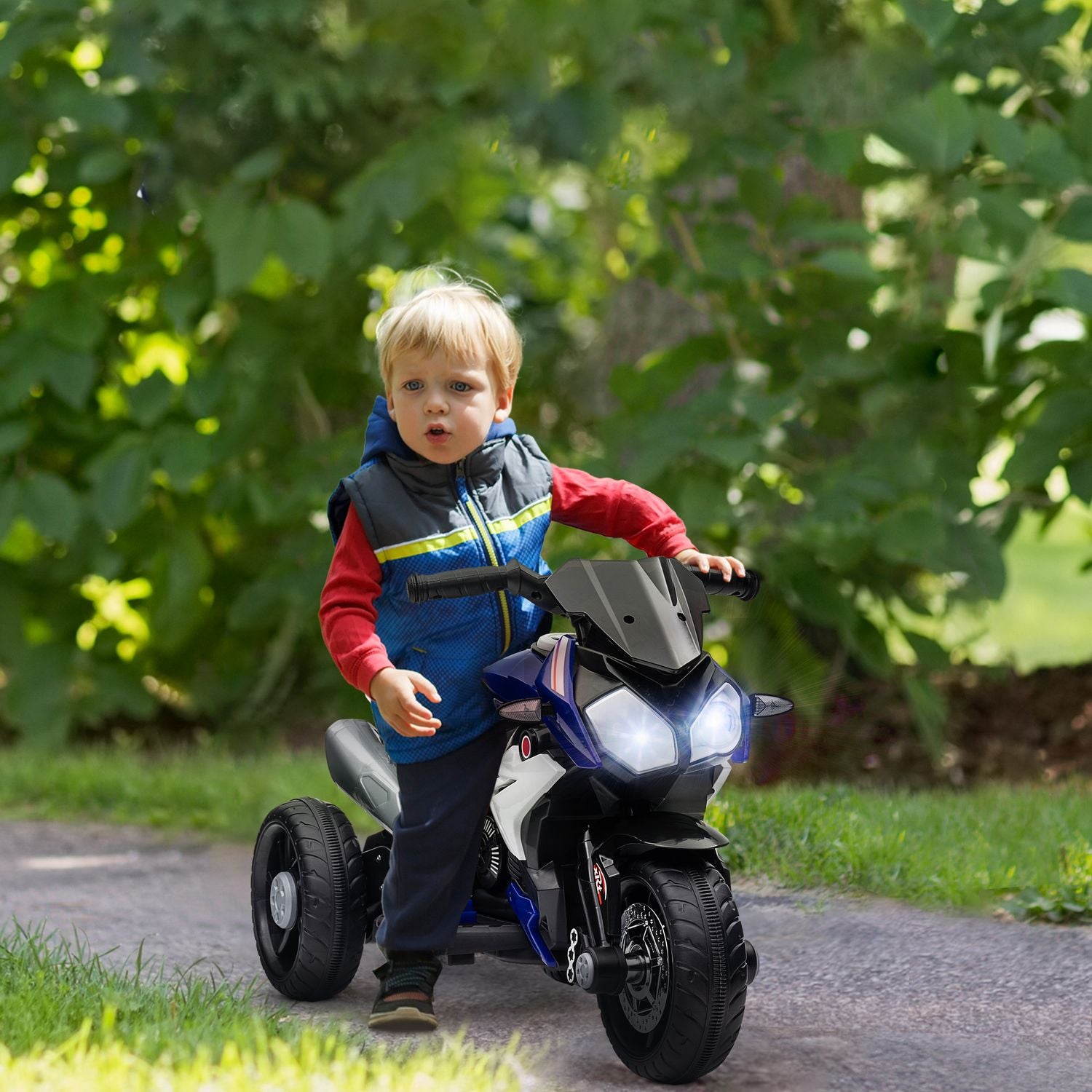 Elmotorcykel för barn – 3 km/h, ljus och ljud, 3-5 år