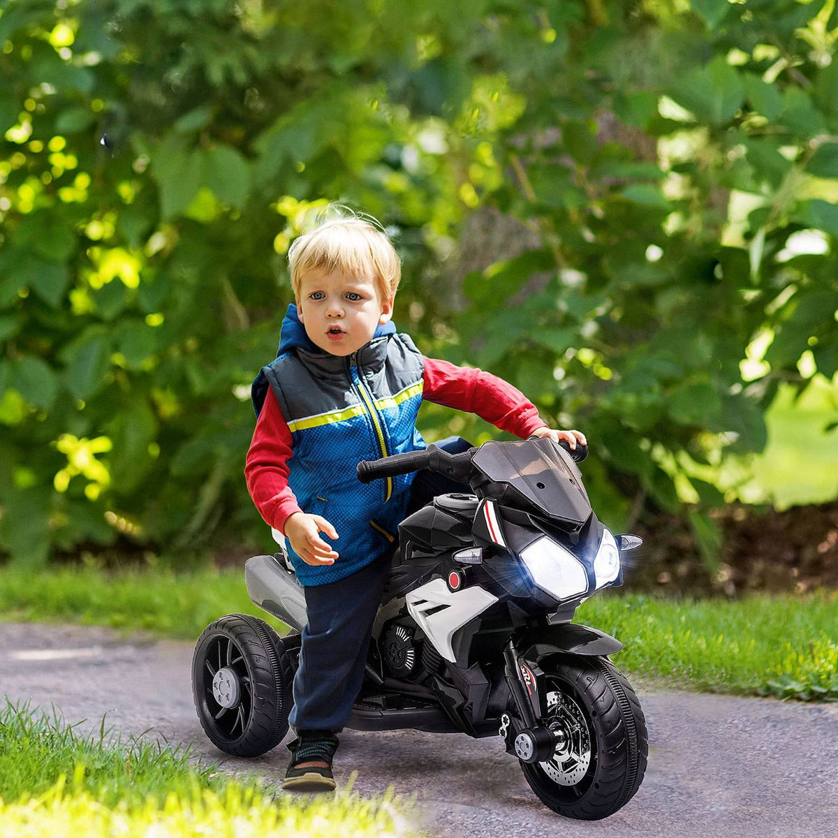 Elmotorcykel för barn, 3 km/h, ljus och ljud, 3-5 år