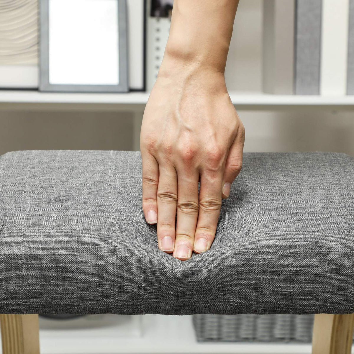 Siège assis-genoux ergonomique à bascule pour une meilleure posture, gris