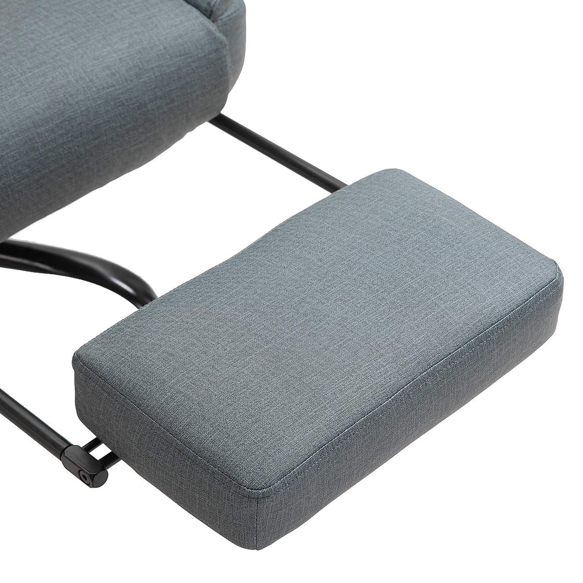 Sedia da ufficio ergonomica, regolabile con poggiatesta e poggiapiedi