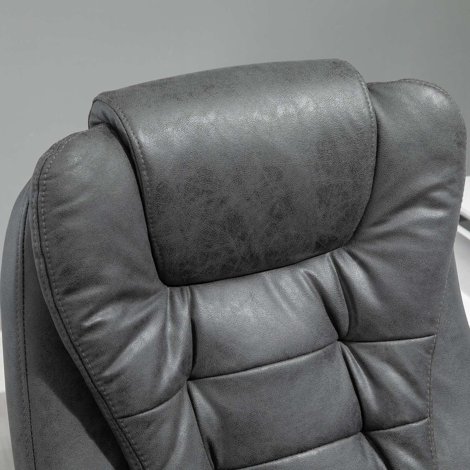 Ergonomisk kontorsstol med massage, värme & fotstöd