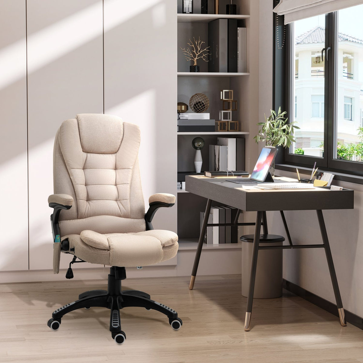 Chaise de bureau ergonomique avec massage, chauffage et repos