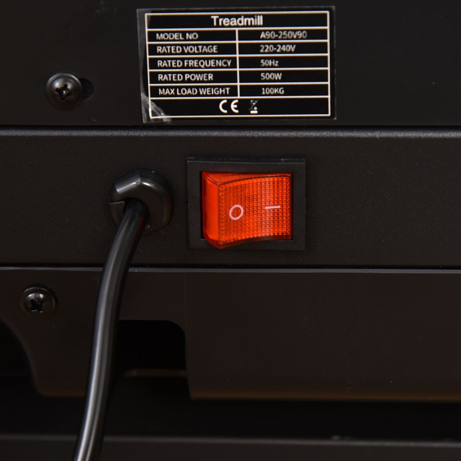 Fällbart elektriskt löpband 500W med LED Display & Hållare