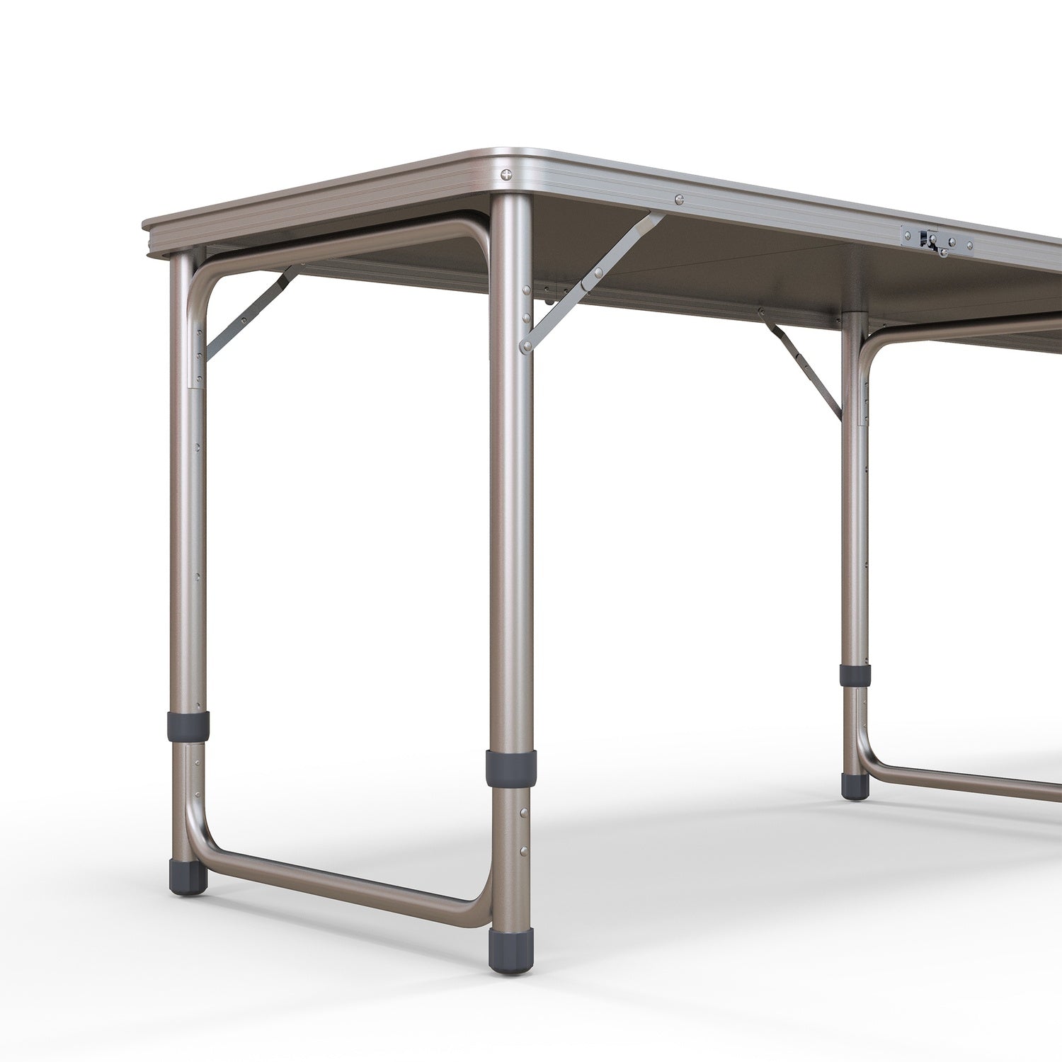 Fällbart ölpongbord 240x60 cm – Justerbart svart aluminium