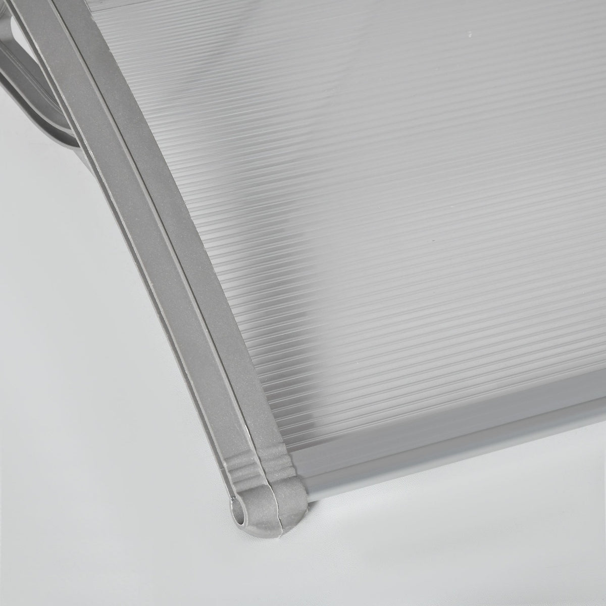 Pensilina per porta d'ingresso 100x75 cm protezione UV e intemperie