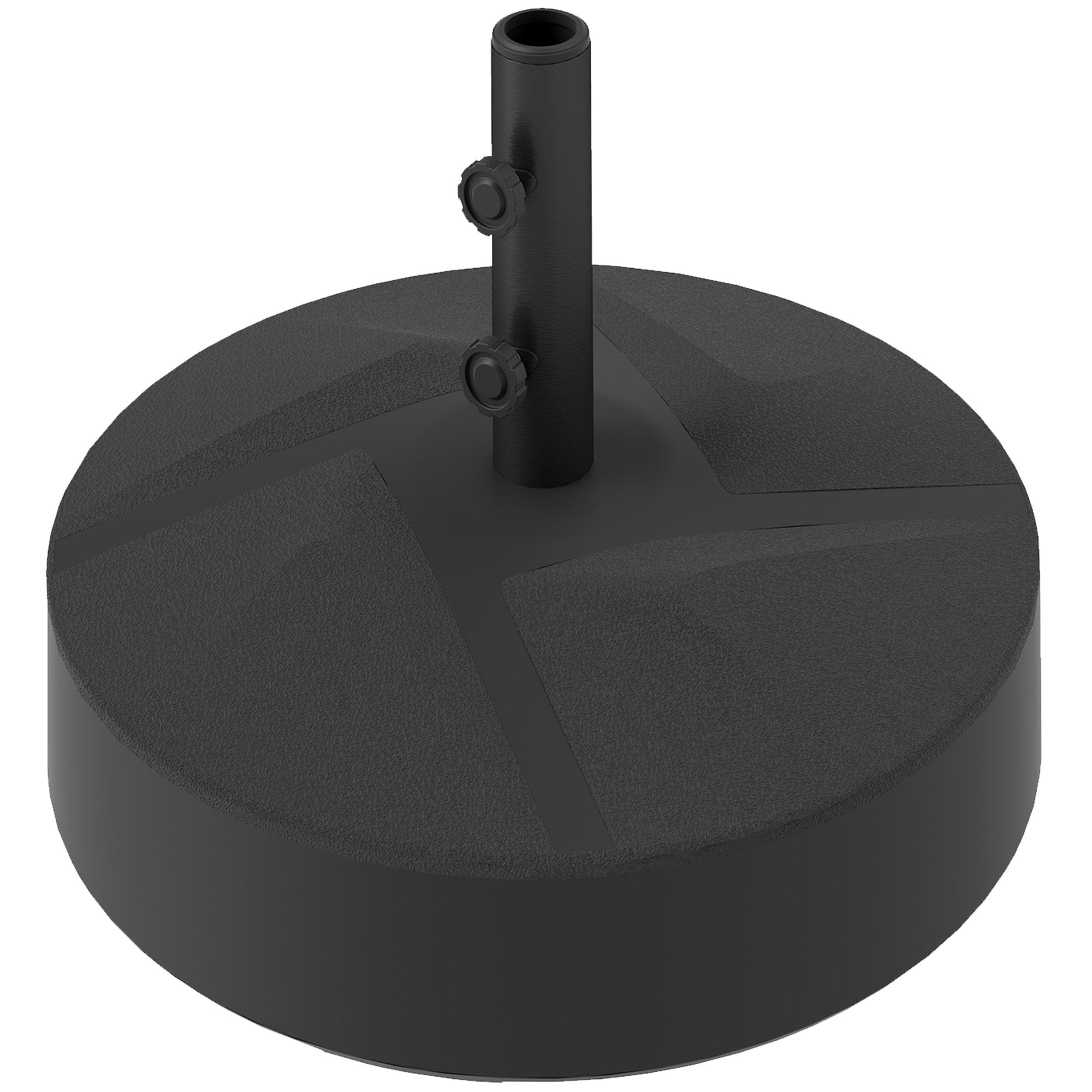 Fyllbar paraplyfot, 30 kg, svart, HDPE, 36/38/48 mm