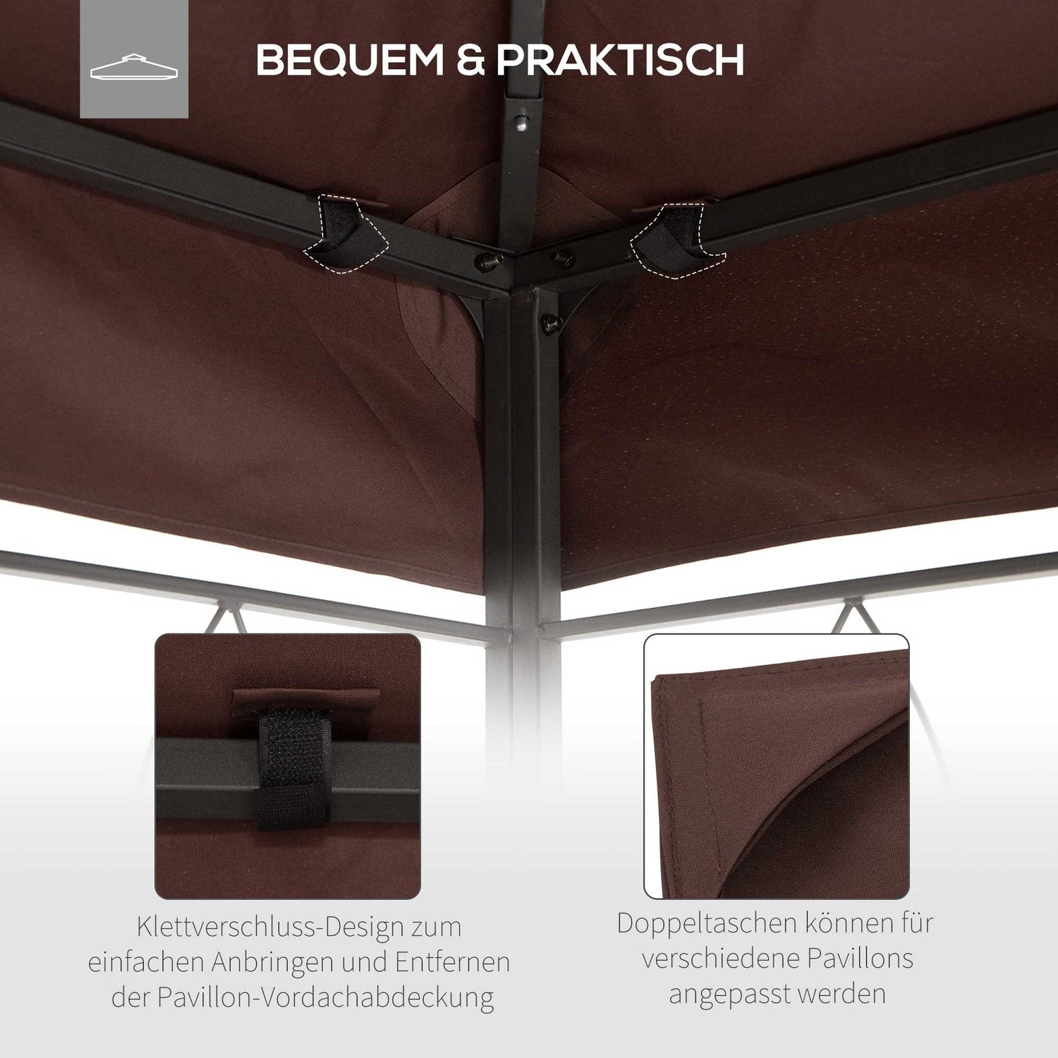 Gazebo Takbyte 3x4M Vattenavvisande polyester