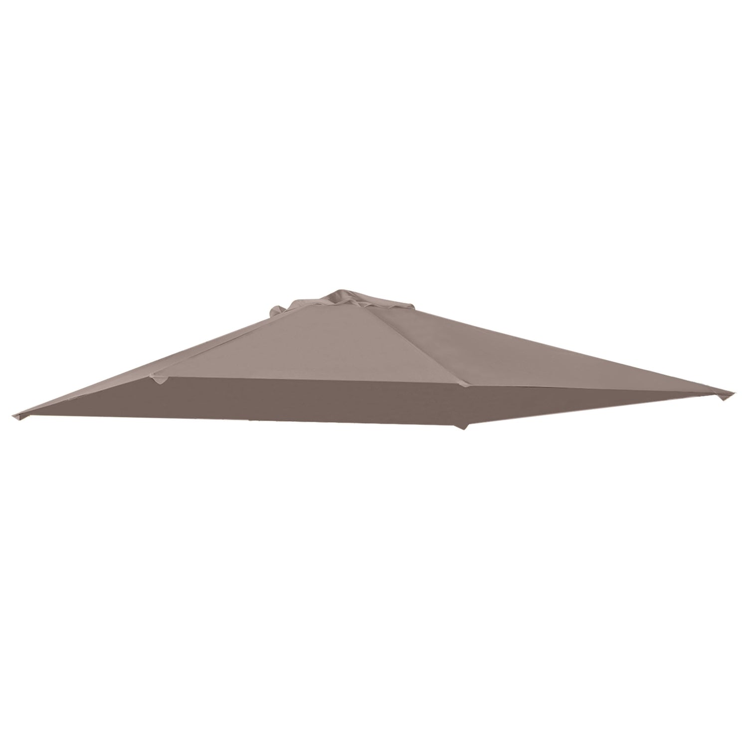 Gazebo takskydd, solskydd, beige polyester, 3x3 M