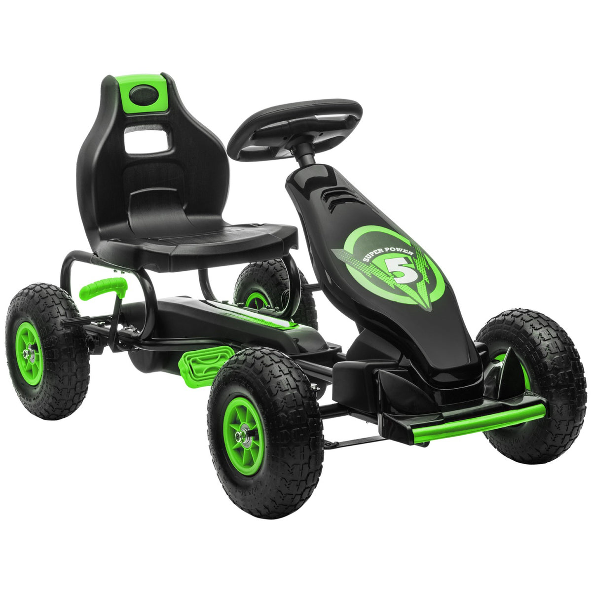 Gokart für Kinder mit verstellbarem Sitz und Handbremse