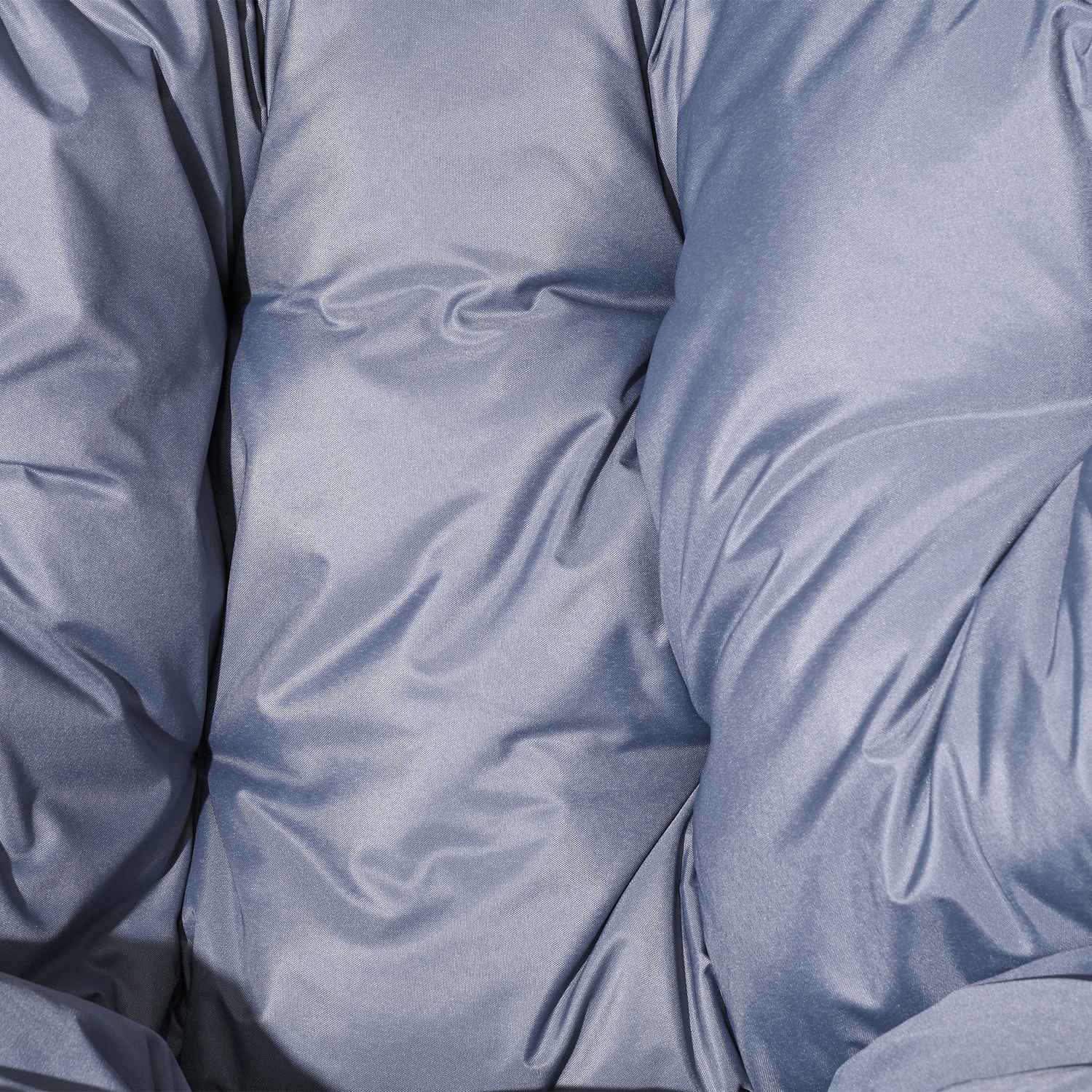 Grey Rattan Egg Stol med Dyna, 120 kg Kapacitet