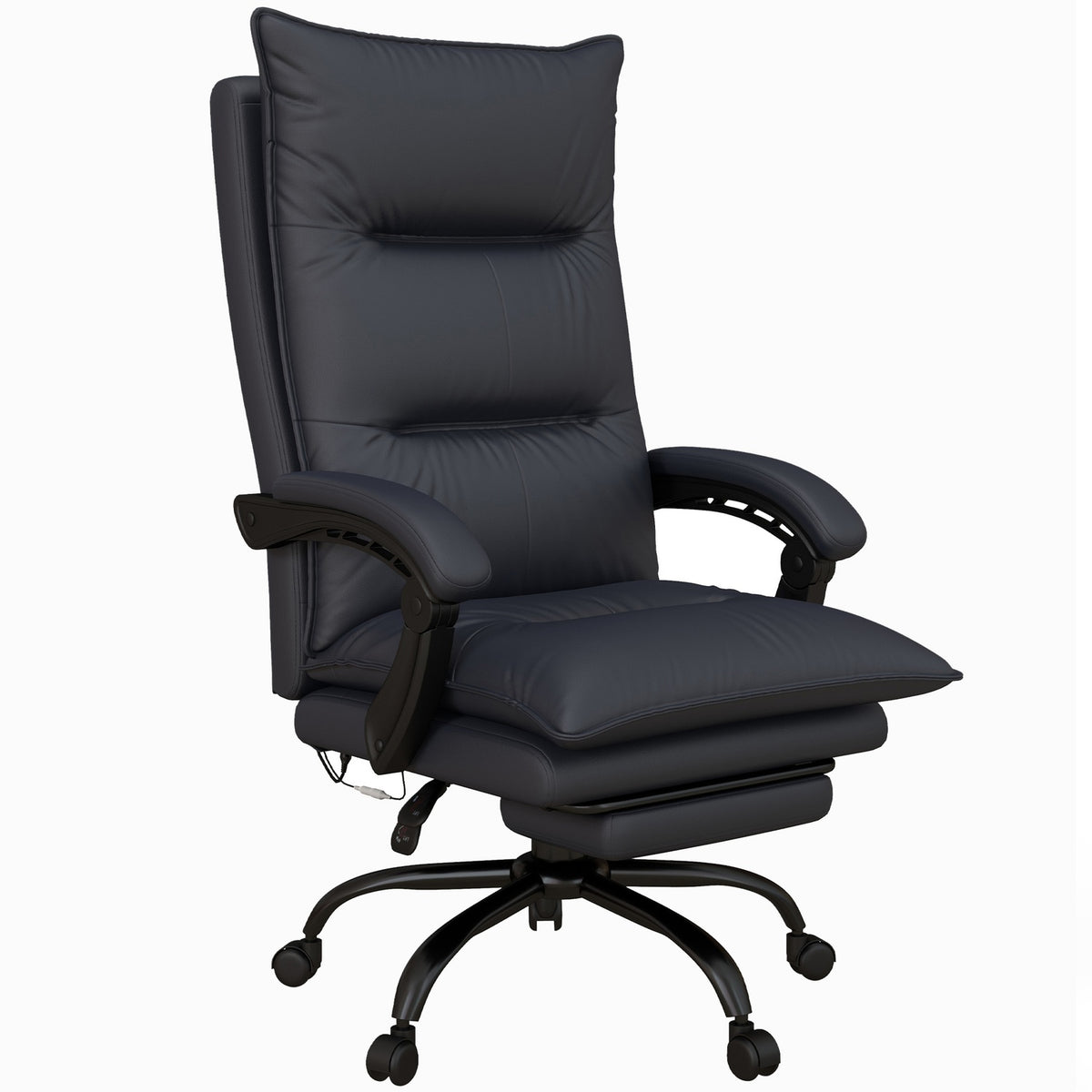 Chaise de bureau réglable en hauteur avec massage et repose-pieds