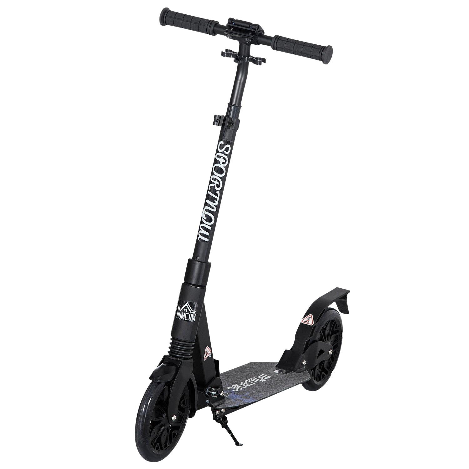 Höjdjusterbar sparkcykel med stötdämpningssystem