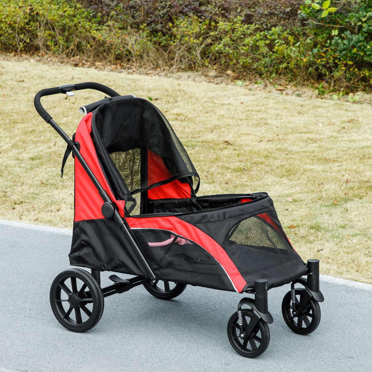 Klappbarer Haustierbuggy für grosse Hunde und Katzen, bis zu 30 kg