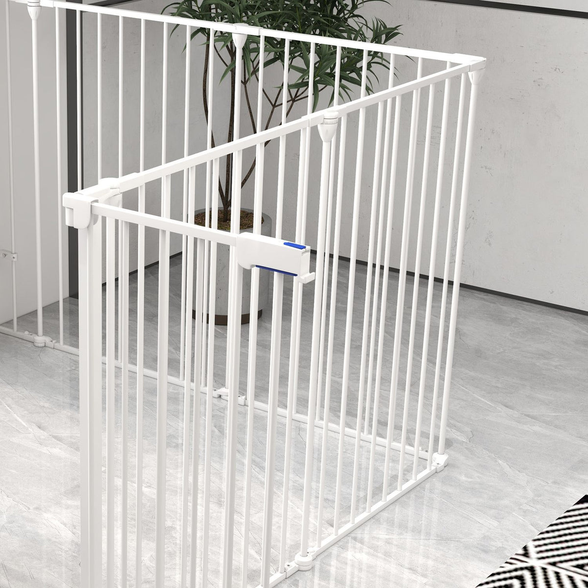 Hundlekhage, 90 cm hög, hopfällbar 8-panels utomhushölje