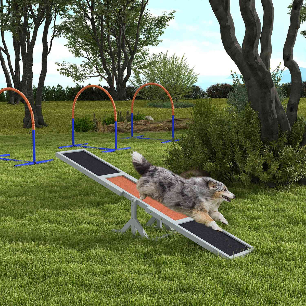 Bascule pour chien en bois pour grandes races, 180x30x30cm