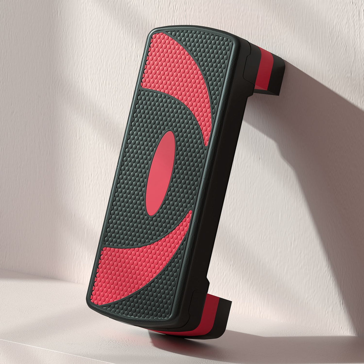 Verstellbarer Aerobic-Stepper – 3 Höhen für Fitness, rot
