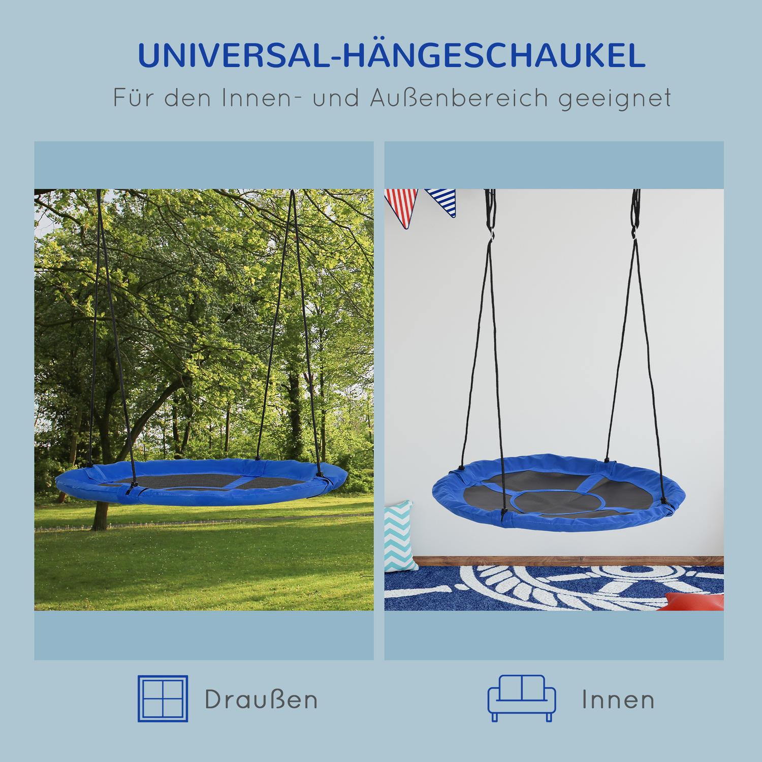 Justerbar Blue Nest Gunga, Ø110 cm, 150 kg, 3-12 år