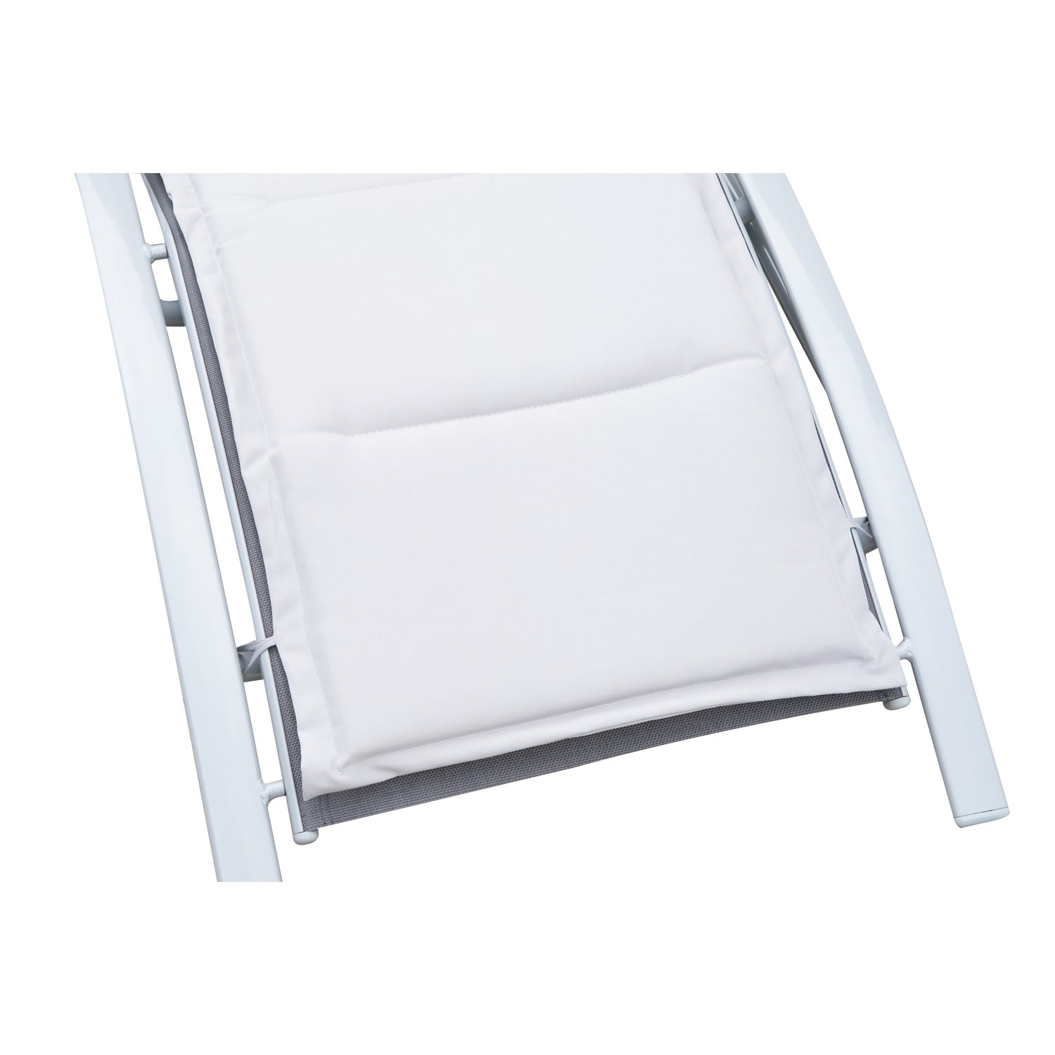 Justerbar solstol i aluminium – Grå, 170 x 64 x 82 cm