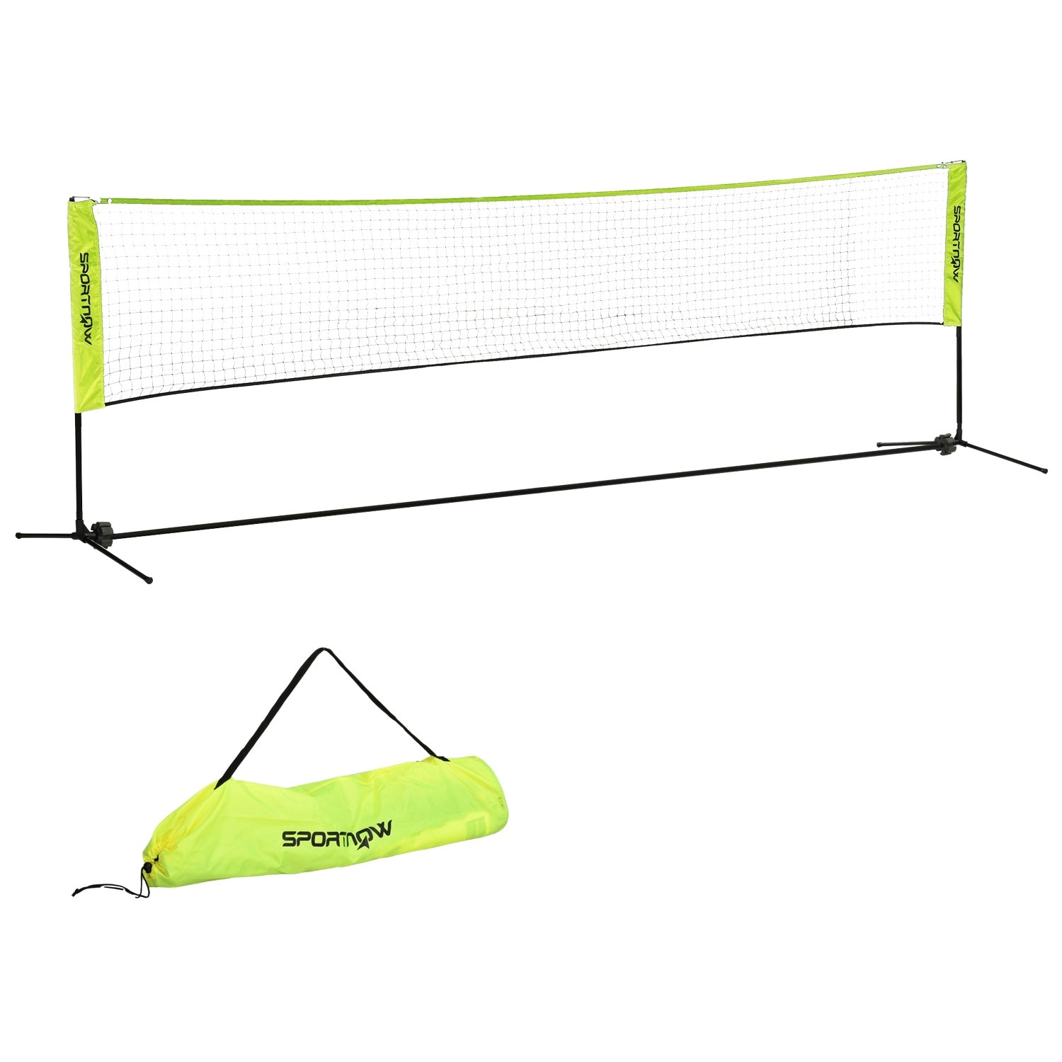 Justerbart badminton- och tennisnätset, inomhus/utomhusbruk