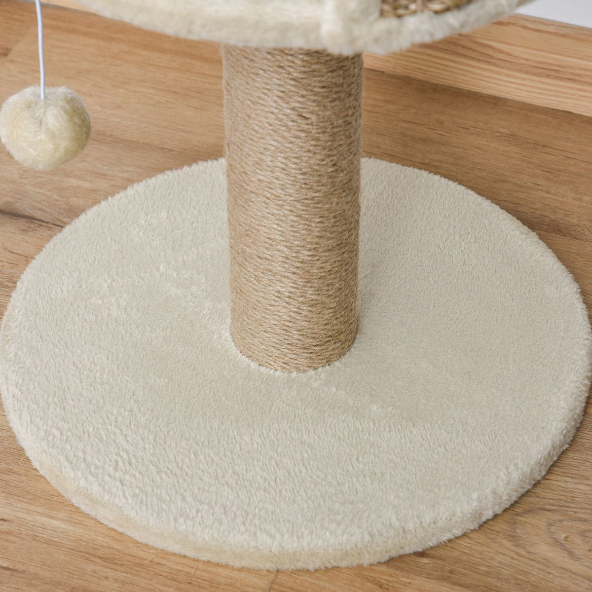 Kratzsäule mit Jute und Spielball, 49 Cm