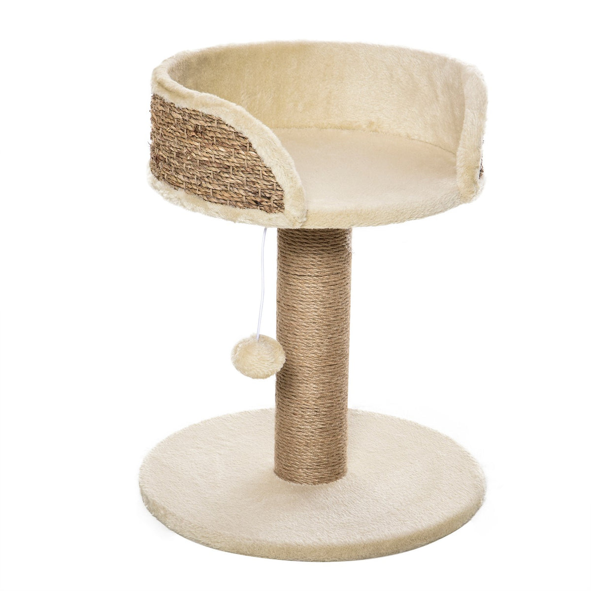 Kratzsäule mit Jute und Spielball, 49 Cm