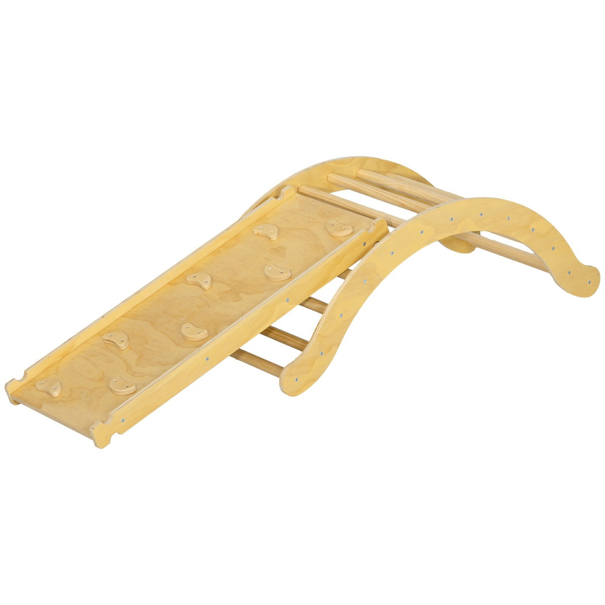 Cage à grimper en bois d'intérieur avec toboggan, 1,5–4 ans