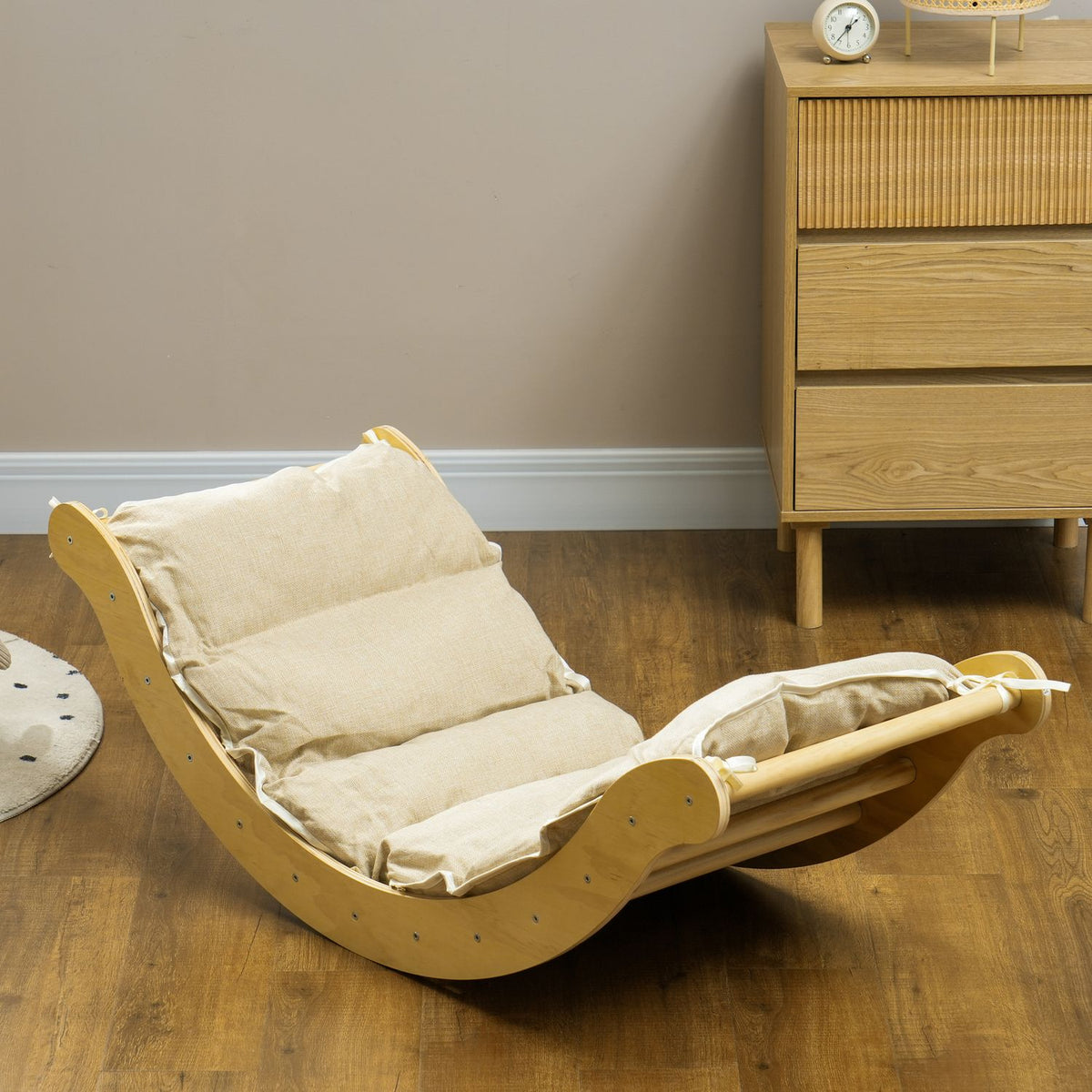 Cage à grimper en bois d'intérieur avec toboggan, 1,5–4 ans