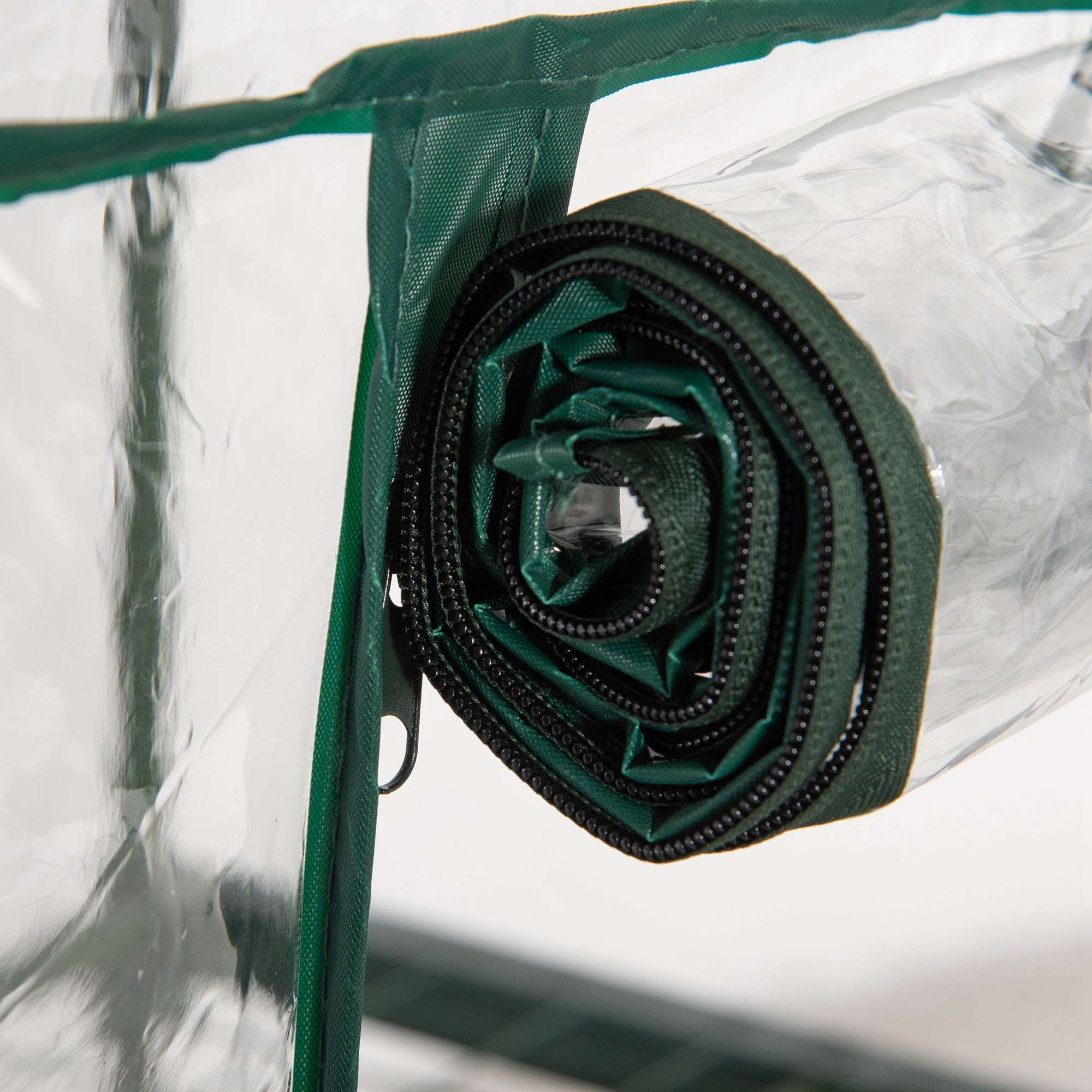 Kompakt balkongväxthus med hyllor, väderbeständigt, 125 cm