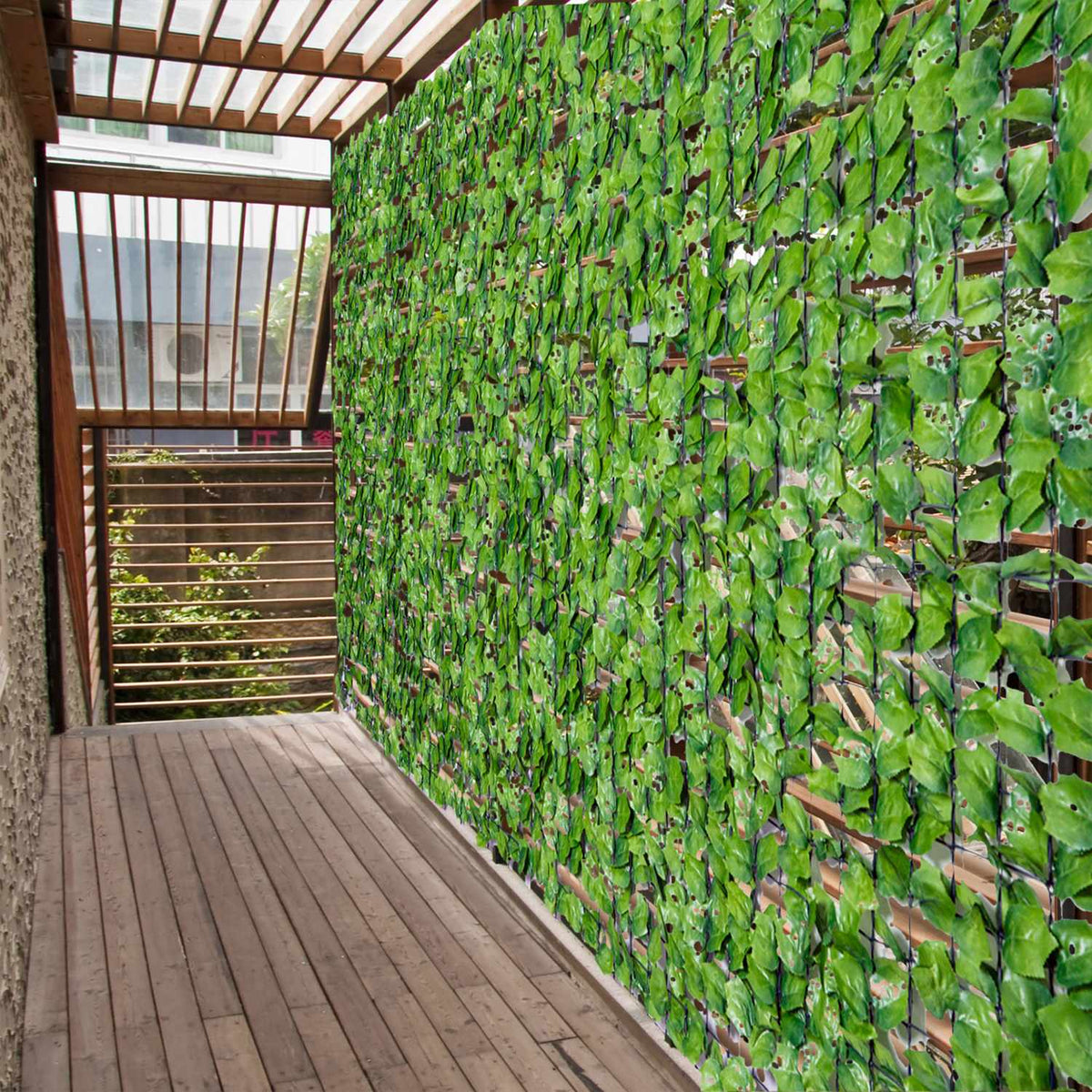Haie artificielle, brise-vue 300x150 cm – vert clair